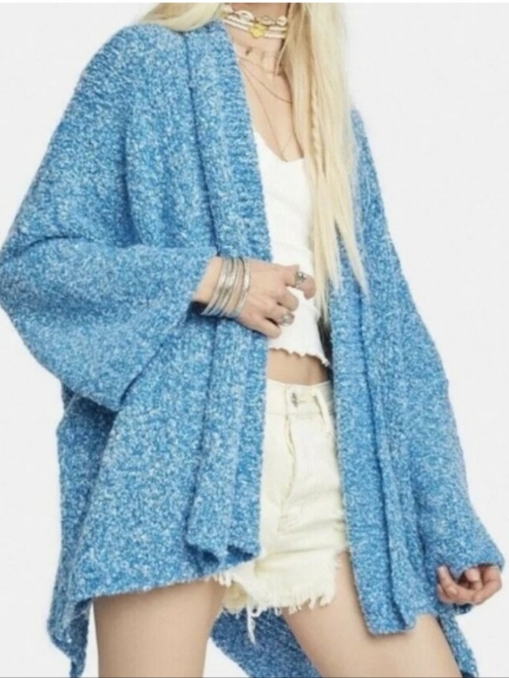 FREE PEOPLE BFF Cozy Blue Women's Sweater